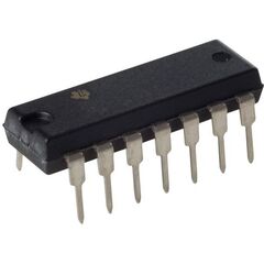 CD4012BE, логический элемент кмоп и-не 2 х 4, dip14