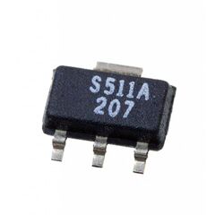 SS511AT, датчик холла 20ма биполярный 5в/9в/12в/15в/18в автомобильного применения 4-pin(3+tab) sot-89 лента на катушке