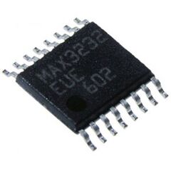 MAX3232EUE+, rs-232 трансивер 120кбит/сек uпит=+3...+5.5v 0.3ma 2dr/2re -40...+85c