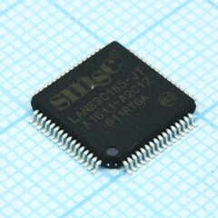 LAN83C185-JT, высокопроизводительный однокристальный интерфейс ethernet с низким энергопотреблением 10/100 мбит/с tqfp-64