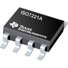 ISO7221ADR, гальваническая развязка для цифровых линий 1/1канал, 1 mбит/с, 2.5кв (пиковое 4кв), uп=3.3, 5.5в, -40...+125°c, совметимость по выводам с adum1201
