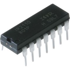 IR2110PBF, драйверы верхнего и нижнего ключей. тс=10нс, uсм=500в, uвых=10/20в, iвых=2/2a