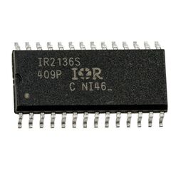 IR2136STRPBF, драйвер верхнего и нижнего плеча трехфазный мостовой инвертирующий 6 выходов 600в 0.35a