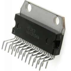 HA13158A, унч 4x20вт (13.2в/4 ом), маx 4x34вт, 32дб