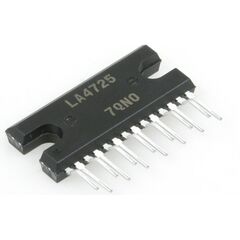 LA4725, уhч 2x20вт (14.4в/4 ом), маx 2x30вт 40дб