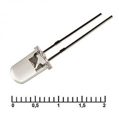 5RWWC 30000MCD 3,4V 15D, светодиод 5мм/белый/6500к/30000мкд/прозрачный/15°
