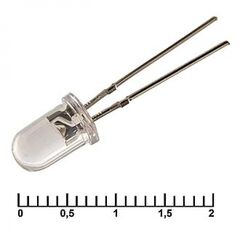 5RWWC 18000MCD 6500K 3,4V 15D, светодиод 5мм/белый/6500к/18000мкд/прозрачный/15°