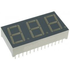 BC56-11EWA, 3-х разрядный индикатор/14,22мм/красный/625нм/1.9-6.4мкд