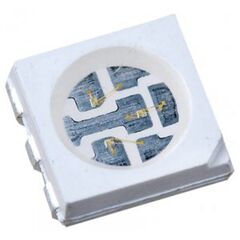 FM-T5050UGK-520D, светодиод smd 5х5мм/зеленый/520нм/3600мкд/ при 20ма/3.2в/0.2вт/110°