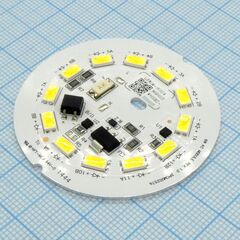 6W AC DIRECT (5000K), модуль led 6w/ 5000k/ uin=190...280v (ac)/ 600lm / cri=80/ d=48mm /120°