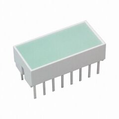 HLMP-2885, светодиодный модуль 1хledх8,89х19,05мм/зеленый/572нм/22-100мкд/белый матовый