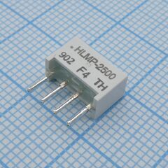 HLMP-2500, светодиодный модуль 1хledх8,89х3,81мм/зеленый/572нм/5-25мкд/белый матовый