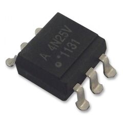 4N25-360E, оптоизолятор 2.5кв транзисторный выход c выводом базы 6smd