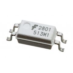 HMHA2801, оптопара транзисторная одноканальная 3.75кв /80в 0.05a кус=80..600% 0.15вт -55...+100°c