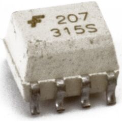 MOC207M, оптопара транзисторная двухканальная 2.5кв /70в 0.15a кус=100...200% 0.25вт -40...+100°c