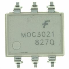 MOC3021SR2M, оптопара симисторная изоляция 5.3кв 6smd