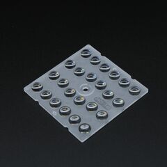 ALHB50D24LEDT60, групповая квадратная линза 6x4 на 24 светодиода 3030 эфф=93%, ~60°, 50x50mm h:4.2mm pc