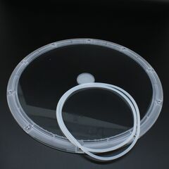 UFO265D120G-200W-B26, круглая групповая линза под светодиоды 2835, 3030 d=263mm h=10.3mm эфф=88% 120°