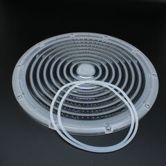 UFO265D90G-200W-B26, круглая групповая линза под светодиоды 2835, 3030 d=265mm h=7mm эфф=88% 90°, pc-1250z