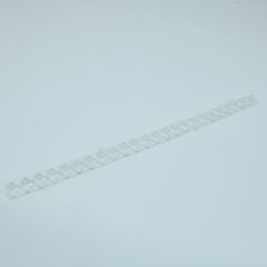 ASL280D15H24LED30G, линейная линза для светодиодов 2835/3030, эфф=93%, ~30°, 280x15,5mm h:11,75mm, pmma