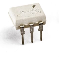 MOC3022M, оптопара симисторная одноканальная изоляция 4.17кв напряжение 400в 0.010a 0.33вт -40...+85°с