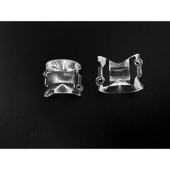 ALS26D3535LED10X100G, линза для светодиода 3535/5050/3030, ~10°x100°, эфф=93%, 26,1x26,1mm h:12,8mm, pmma