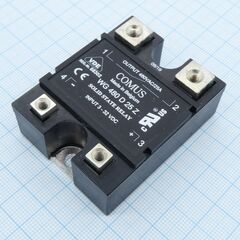 WG480-D25Z, реле твердотельное для коммутации переменного тока 480в 25а, вход 3-32в dc 22ма, изоляция 4кв, схема перехода через ноль, нормально открытое, встроенная снабберная цепь, -20...+80°c