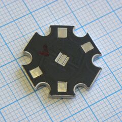 PN STAR-OSLON-1-BLACK DK, плата звездочкой черная для светодиодов osram серии oslon