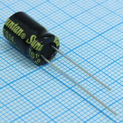 TS13DE1C471MSB040R, конденсатор алюминиевый электролитический радиальный 470мкф 16в ±20% 8*12 p:3.5мм 2000ч 85°с