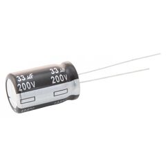 ECA1VHG331, конденсатор алюминиевый электролитический 330мкф 35в ±20% (10 х 12.5мм) радиальные выводы 5мм 350ма 2000час 105°с автомобильного применения россыпь