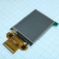 MI0283QT-11, tft 2.83", 240xrgbx320, интерф. rgb,8/16 бит паралл.,spi, 65k/262k, подсв. led, ярк. 240 cd/m2, контрастность 500:1, напр. питания 2,3...3,3в, резистивный тачскрин, драйвер ili9341, 6o'cl, -20...70с