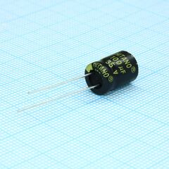 EXR101M35B, конденсатор алюминиевый электролитический 100мкф 35в ±20% (8 x 12мм) радиальный 3.5мм 0.25ом 450ма 3000час 105°с россыпь