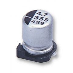EEEHA1J220UP, конденсатор алюминиевый электролитический 22мкф 63в ±20% (8 x 6.2мм) для поверхностного монтажа 25ма 1000час 105°с автомобильного применения лента на катушке