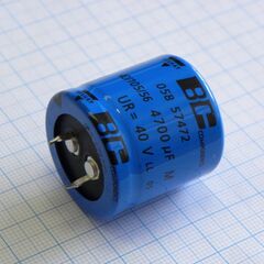 MAL205857472E3, конденсатор радиальный алюминиевый 4700мкф 40в ±20% snap