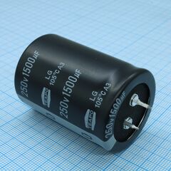 ZLG158M250S1A5T50K, с защёлкиваемыми выводами 250v 1500uf ±20%, стандартные, 2000часов, -40...+105°с