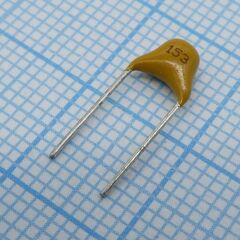 TS170R1H153K8BBB0R, конденсатор керамический многослойный 0.015мкф 50в x7r ±10% радиальный 5.08мм 125°c россыпь