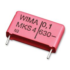MKS2C021001A00KSSD, конденсатор металлоплёночный полиэтилентерефталатный 0.01мкф 63в ±10% (7.2х2.5х6.5мм) шаг выводов 5мм 125°с автомобильного применения b