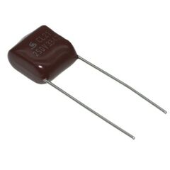 0.33UF 250V 10% CL21, конденсатор металлоплёночный полиэтилентерефталатный 0,33мкф 250в ±10% (17х6х11мм) шаг выводов 15мм 85°с