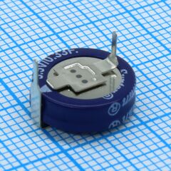 TS12-01-5R5-H334DZDR, ионистор стандартный мини 5,5v, 0,33f, -25...+70°c, 1000h, 10,5x5,4mm, горизонтального исполнения