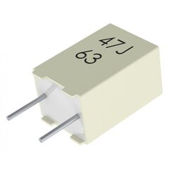 R82EC1470AA50J, конденсатор металлоплёночный полиэтилентерефталатный 4700пф 100в ±5% (7.2х2.5х6.5мм) шаг выводов 5мм 105°с автомобильного применения россыпь