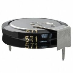 EECS5R5H155, ионистор стандартный мини 5,5v, 1,5f, -25...+70°c, 1000h, 19x6,5mm, горизонтального исполнения