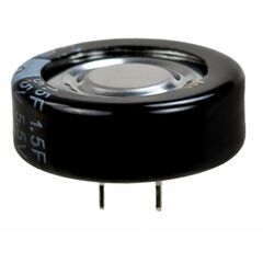 EECF5R5U155, ионистор стандартный 5,5v, 1,5f, -25...+70°c, 1000h, 21,5x8mm, горизонтального исполнения