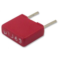 MKS2C031001A00KSSD, конденсатор металлоплёночный полиэтилентерефталатный 0.1мкф 63в ±10% (7.2х2.5х6.5мм) шаг выводов 5мм 125°с автомобильного применения россыпь