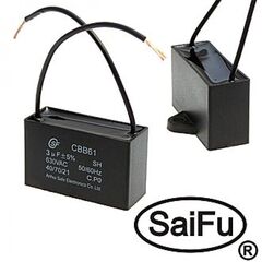 CBB61 3UF 630V (SAIFU), пусковой конденсатор saifu cbb61, 3 мкф, 630 в