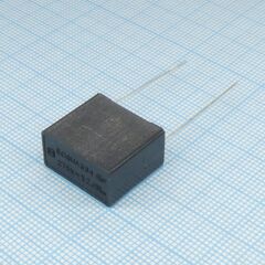 ECQUAAF334K, пленочный помехоподавляющий конденсатор x2 0.33мкф 275vв пик-пик ±10% (17.5 x 9 x 16мм) радиальный 15мм пластиковый прямоугольный корпус