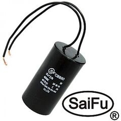 CBB60 20UF 450V WIRE (SAIFU), пусковой конденсатор saifu cbb60, 20 мкф, 450 в, с проводом