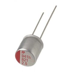 RL80J102MDN1KX, конденсатор алюминиевый полимерный 1000мкф 6.3в ±20% (8 x 8мм) радиальные выводы 3.5мм 0.009ом 5700ма 2000час 105°c