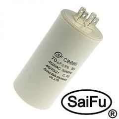 CBB60 70UF 450V (SAIFU), пусковой конденсатор saifu cbb60, 70 мкф, 450 в