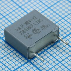 BFC233860102, пленочный конденсатор y2 1000пф 1000vdc/300vac ±20% 10х4х6мм 105°c