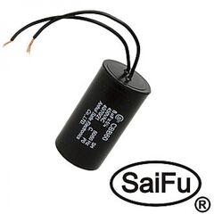 CBB60 8UF 450V WIRE (SAIFU), пусковой конденсатор saifu cbb60, 8 мкф, 450 в, с проводом